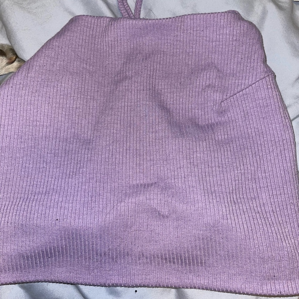 Purple crop top
